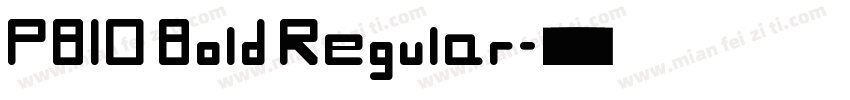 PBIO Bold Regular字体转换